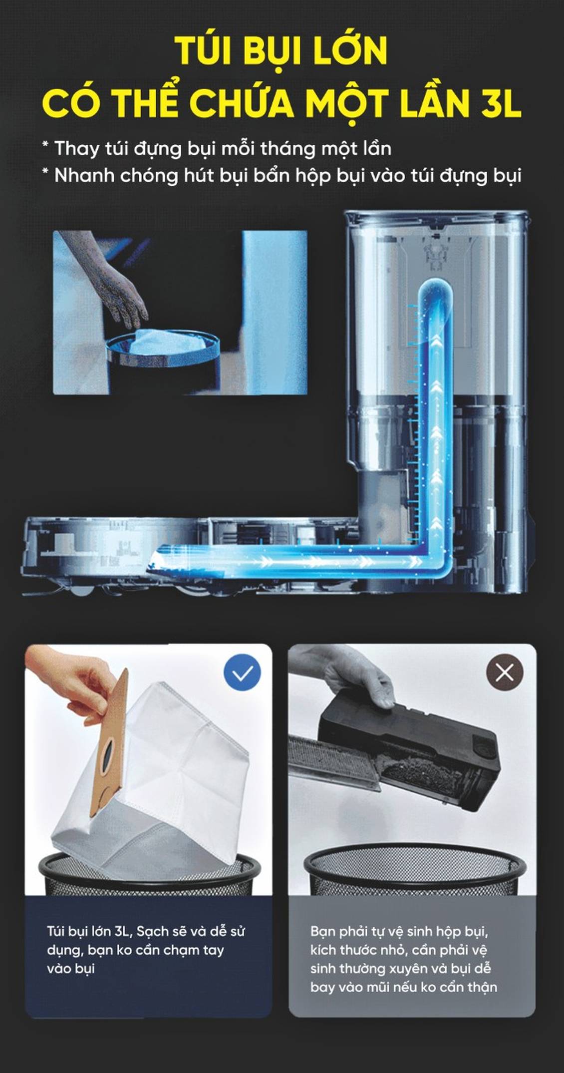 Robot hút bụi Hubert HB-A68-plus /Hình số 18